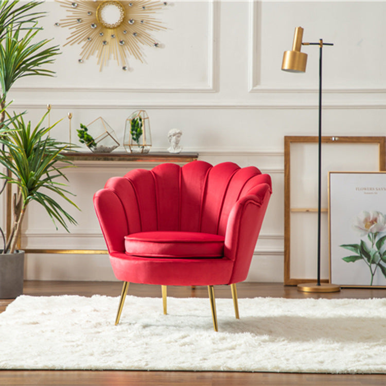 Luxe Divine Collection ~ Nordic Single Lazy Shell Design Sofa Chair