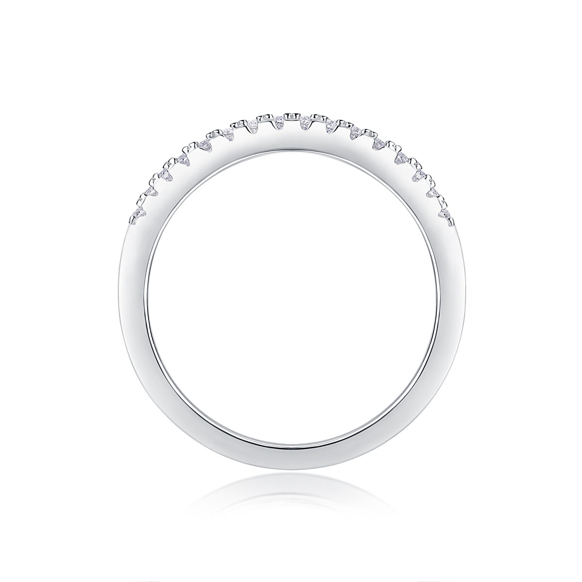 Luxe Divine Collection ~ Crown Diamond Moissanite Silver Ring