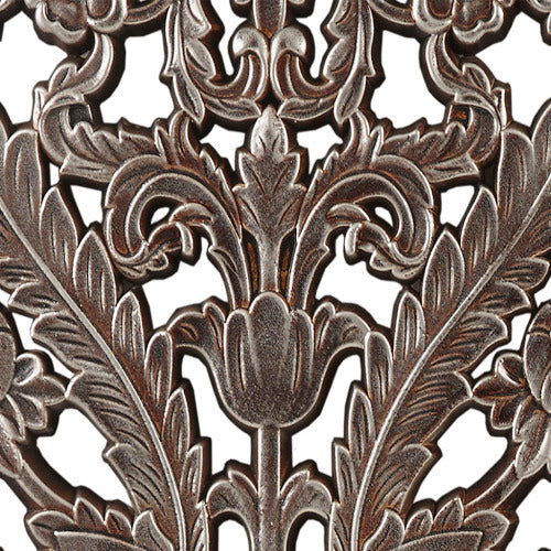 Luxe Divine Collection ~ Distressed Carved Wood 2-piece Wall Decor Set