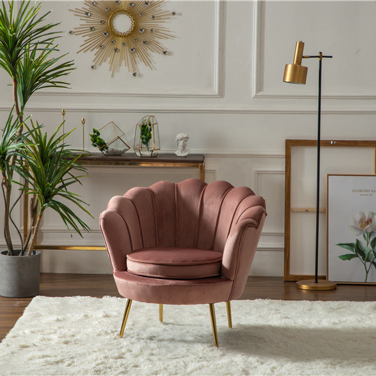 Luxe Divine Collection ~ Nordic Single Lazy Shell Design Sofa Chair