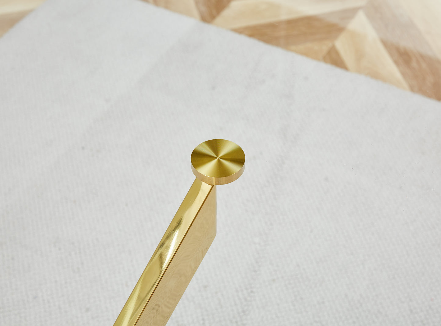 Luxe Divine Collection ~ Clear Glass Gold Table