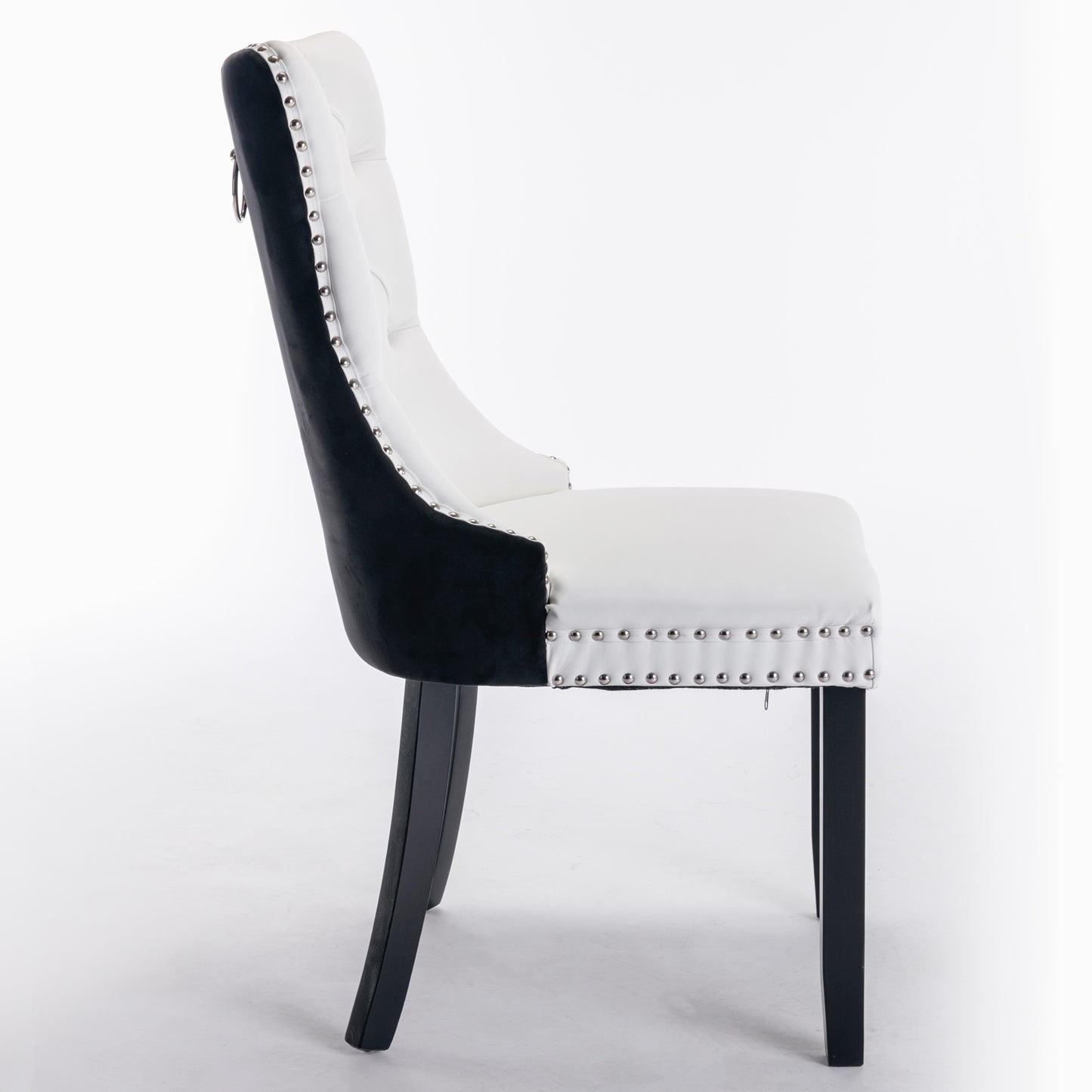 Luxe Divine Collection ~ Modern Tufted Solid Wood PU Velvet Chair