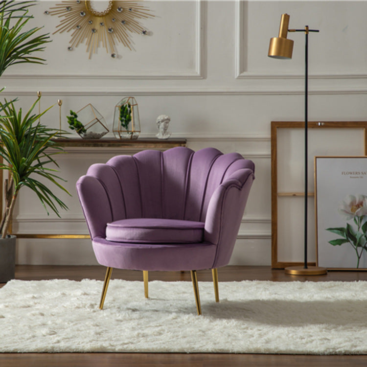 Luxe Divine Collection ~ Nordic Single Lazy Shell Design Sofa Chair