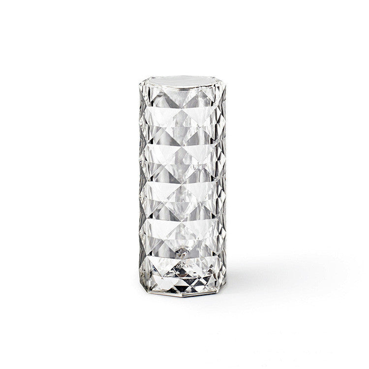 Luxe Divine Collection ~ Crystal Lamp USB Table Lamps, Touch Dimming, Diamond Night Light, Projector Home Decor