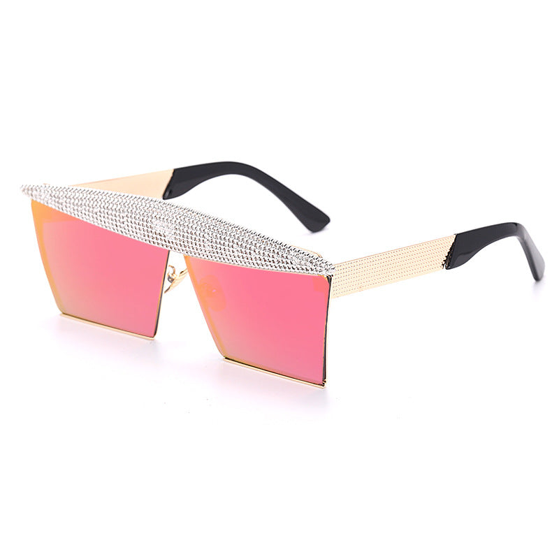 Luxe Divine Collection ~ Diamond Studded Square Sunglasses, Multiple Colors