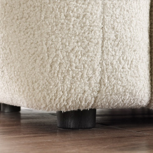 Luxe Divine Collection ~ 87.4 Length ,35.83 Depth, Marshmallow Sofa, Boucle Sofa, Green