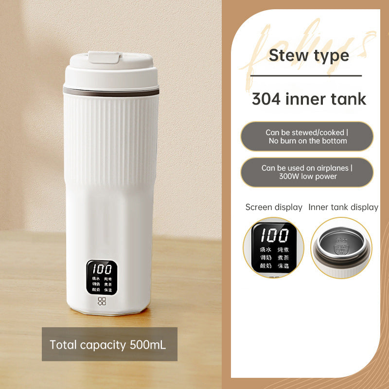 Luxe Divine Collection ~ Portable Multifunctional Electric Kettle: Heating Cup, Stew Cup, Health - Preserving & Thermo Pot, Mini Travel Teapot