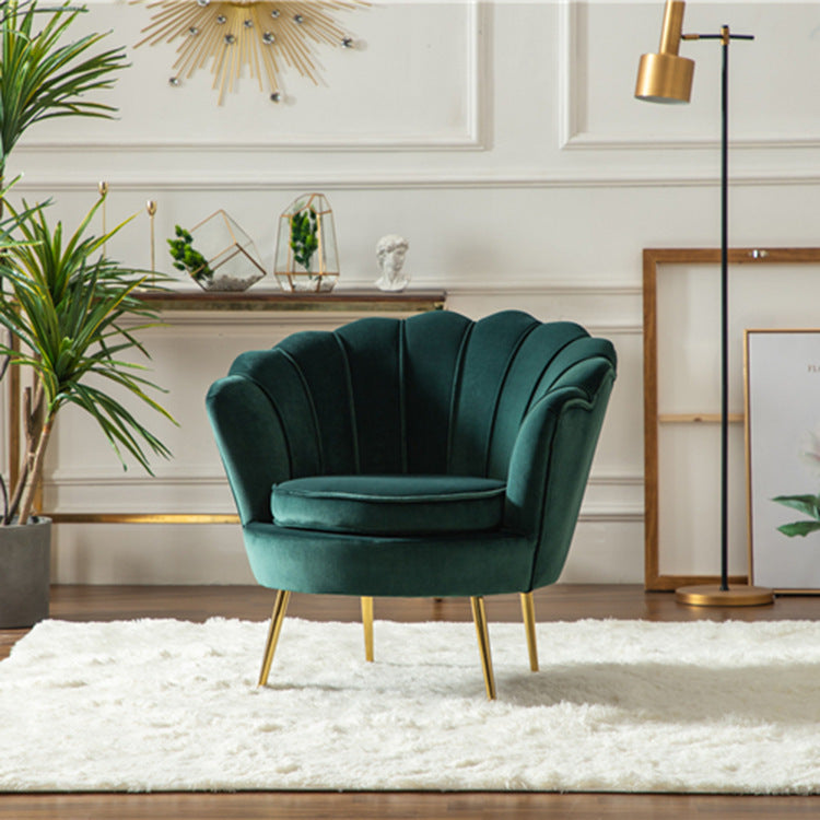 Luxe Divine Collection ~ Nordic Single Lazy Shell Design Sofa Chair