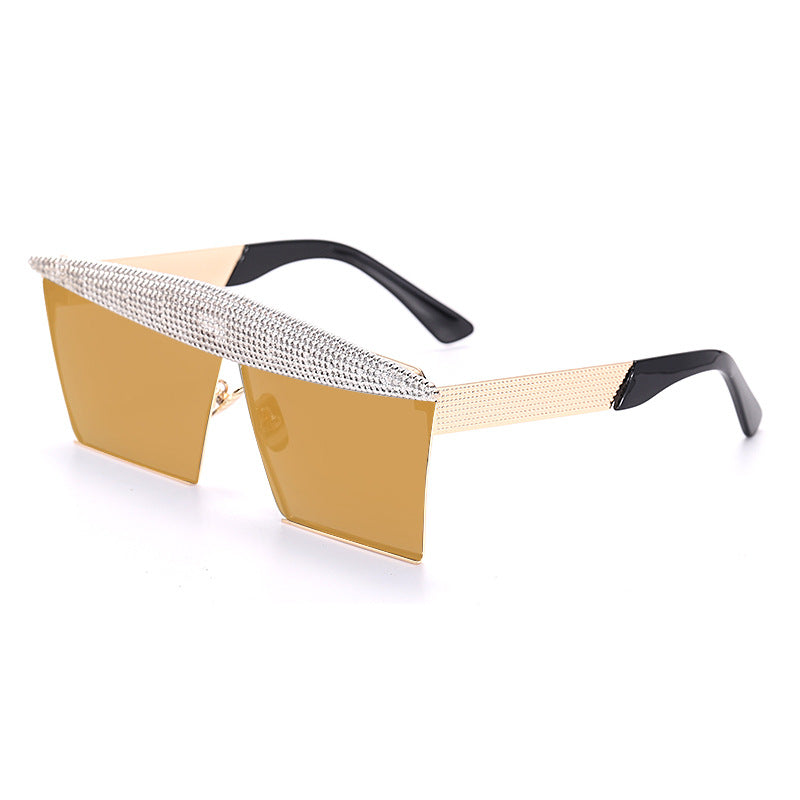 Luxe Divine Collection ~ Diamond Studded Square Sunglasses, Multiple Colors