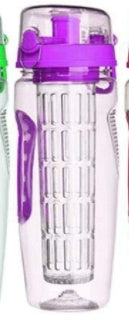 Luxe Divine Collection ~ 1000ml Water Fruit Bottle, BPA Free, Fruit Infuser, Juice Shaker