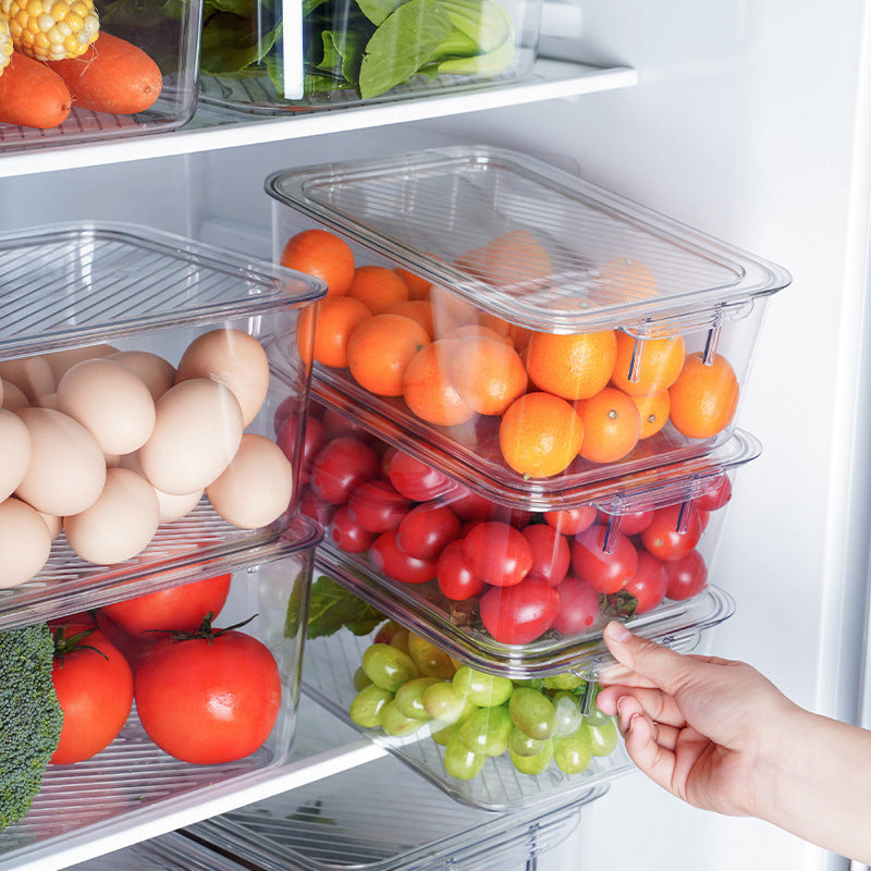Luxe Divine Collection ~ Kitchen Storage Refrigerator Fresh-Keeping Freezer Storage Box With Lid Storage Food Food Fruit And Vegetable Finishing Egg Box