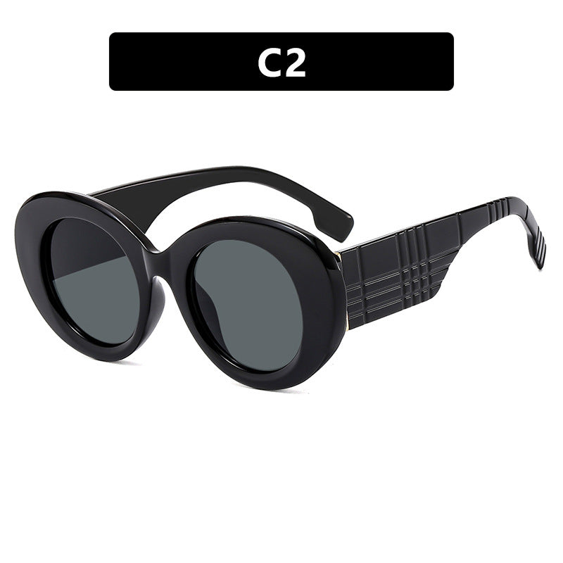 Luxe Divine Collection ~ Large Frame Circular Sunglasses, Multiple Colors