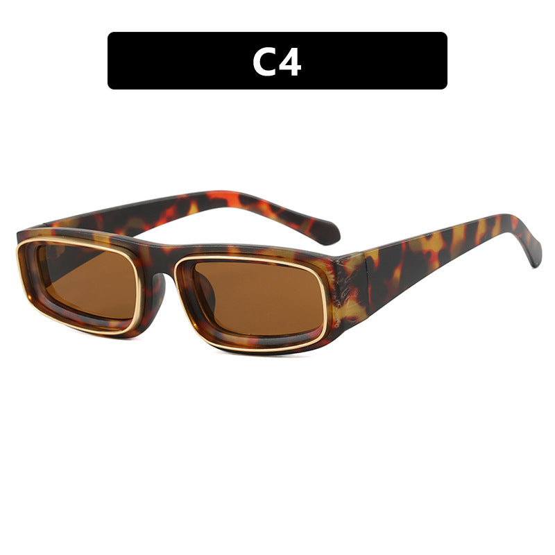Luxe Divine Collection ~ Narrow Frame Square Sunglasses, Multiple Colors