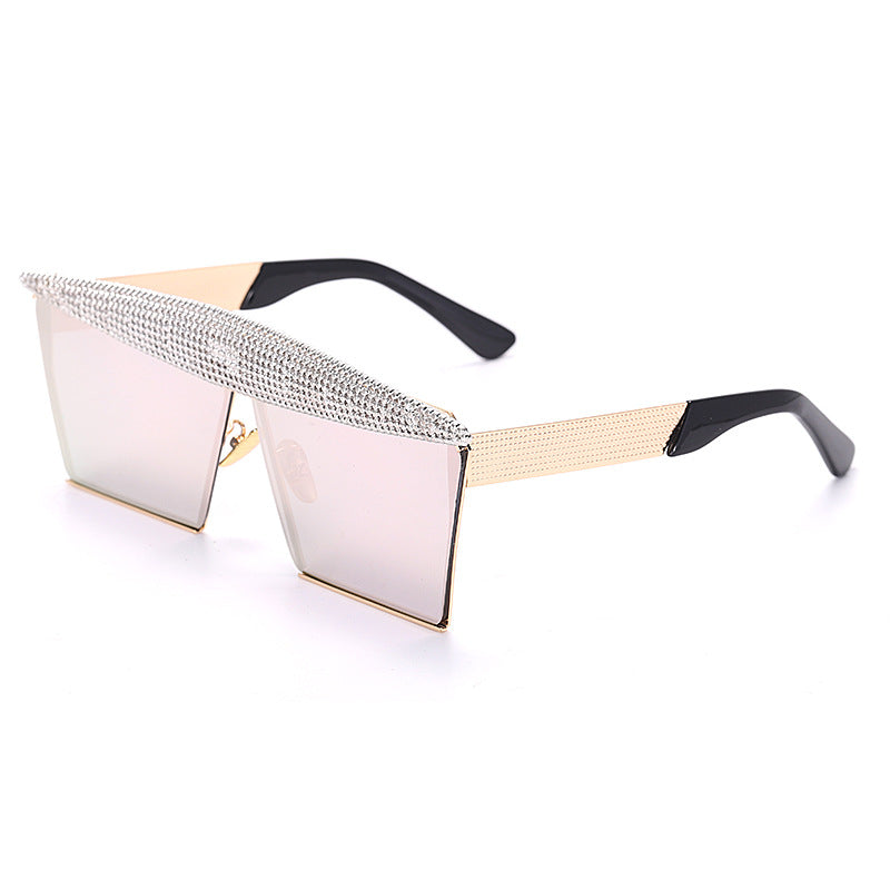 Luxe Divine Collection ~ Diamond Studded Square Sunglasses, Multiple Colors