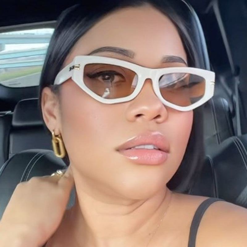 Luxe Divine Collection ~ Irregular Cat Sunglasses, Multiple Colors