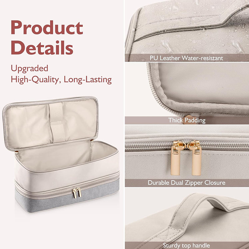 Luxe Divine Collection ~ 2-Layer Portable Waterproof Case for Hair Stylers (Fit Shark Flexstyle, Dyson Airwrap, Revlon etc.)