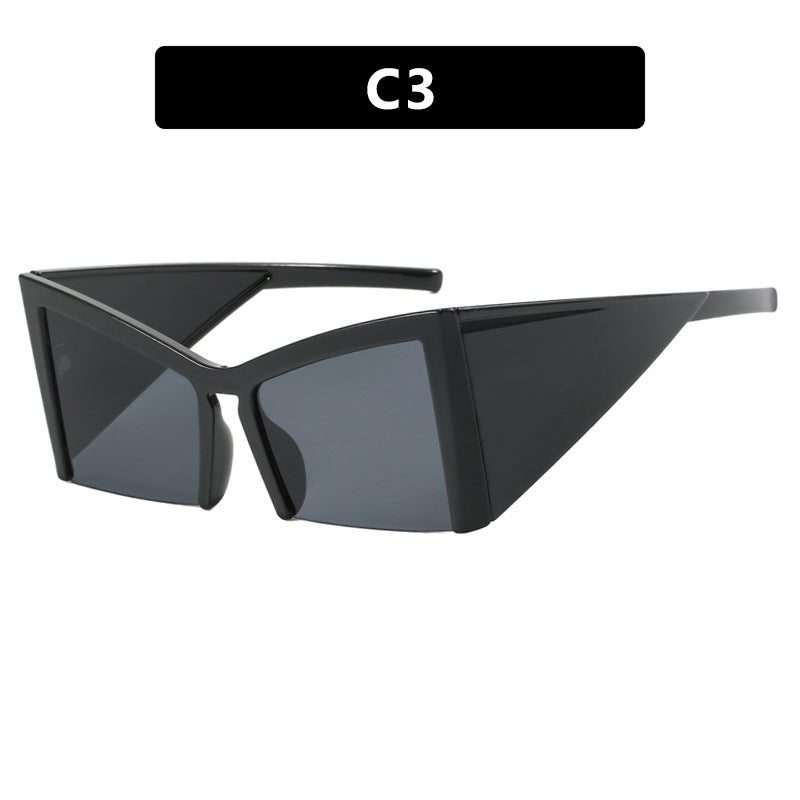 Luxe Divine Collection ~ Half frame Concave Shaped Sunglasses, Multiple Colors
