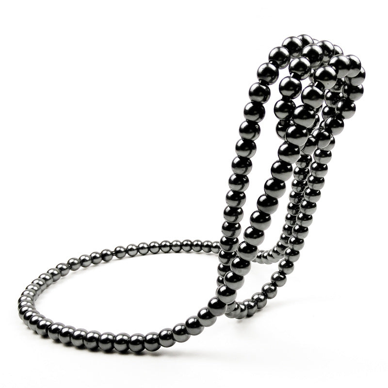 Luxe Divine Collection ~ Pearl Necklace Stainless Steel Wine Rack