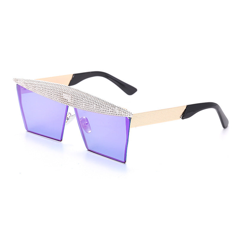Luxe Divine Collection ~ Diamond Studded Square Sunglasses, Multiple Colors