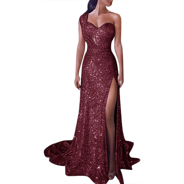 Luxe Divine Collection ~ Women's Sequin V- Neck Dress, Multiple Colors