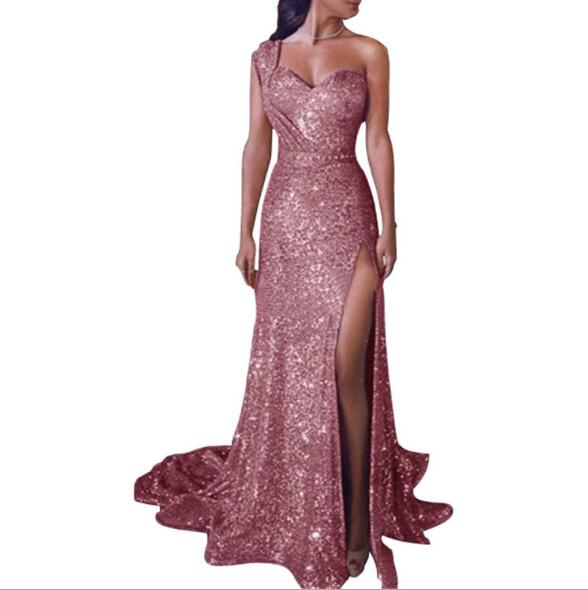 Luxe Divine Collection ~ Women's Sequin V- Neck Dress, Multiple Colors