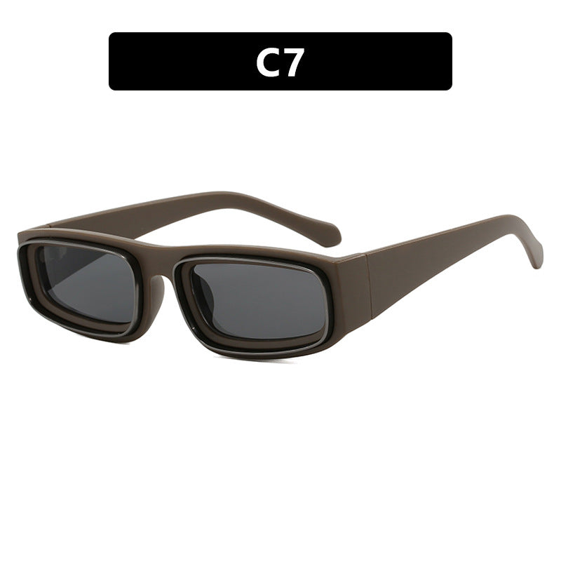 Luxe Divine Collection ~ Narrow Frame Square Sunglasses, Multiple Colors