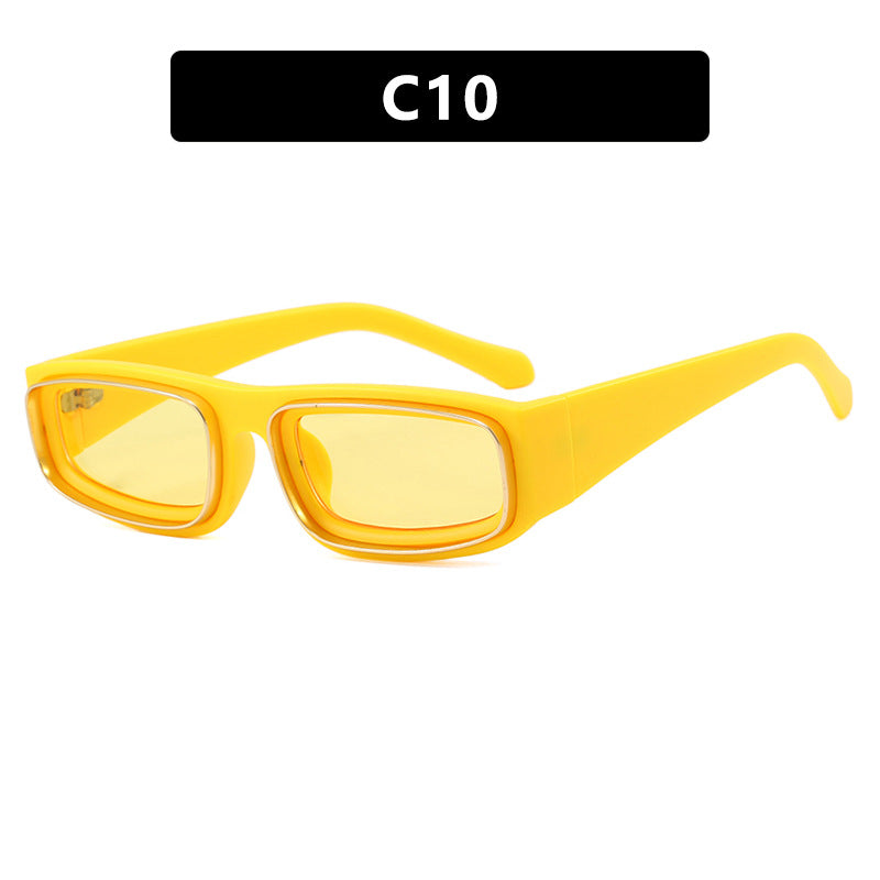 Luxe Divine Collection ~ Narrow Frame Square Sunglasses, Multiple Colors