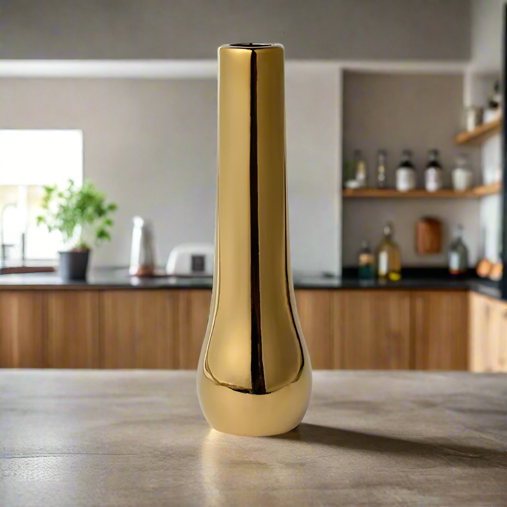 Luxe Divine Collection ~ Luxury Plated Gold Vase, Sold Separately