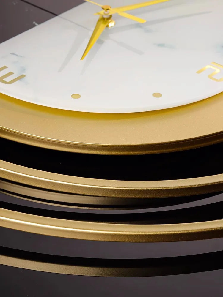 Luxe Divine Collection ~ Silent Wall Clock Luxury Home and Decoration Modern Style Living Room Decor