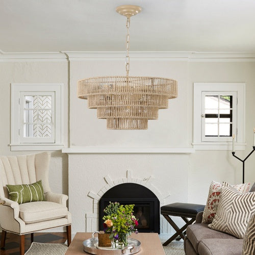 Luxe Divine Collection ~ Bohemian Woven Chandelier