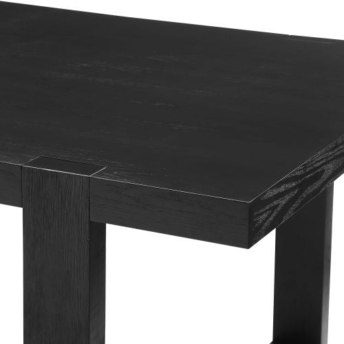 Luxe Divine Collection ~ Yves - 9 Piece Dining Set - Black & Gray, With 8 Chairs
