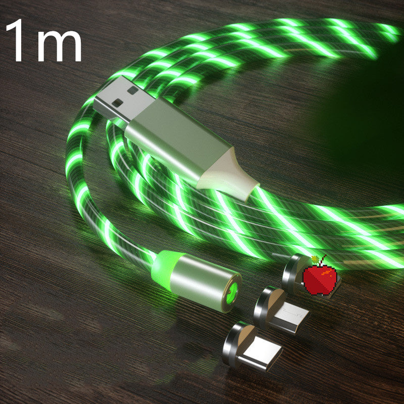 Luxe Divine Collection ~ Magnetic Charging Cable Streamer Fast Charging Cable Lighting, in Micro, USB Cable, LED, Magnet Charger Type-C Cable