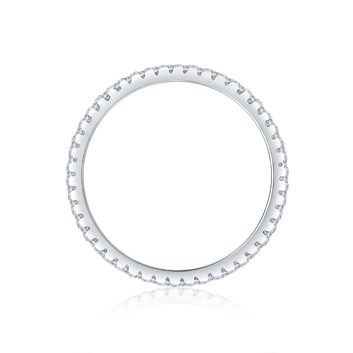 Luxe Divine Collection ~ Three Row Moissanite and Silver Ring