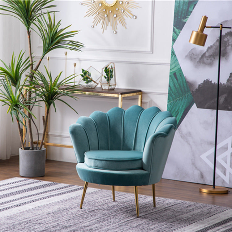 Luxe Divine Collection ~ Nordic Single Lazy Shell Design Sofa Chair