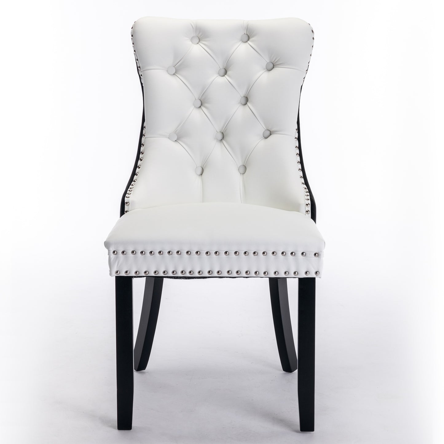 Luxe Divine Collection ~ Modern Tufted Solid Wood PU Velvet Chair