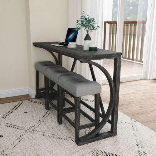 Luxe Divine Collection ~ 4-piece Bar Table Set With Power Socket