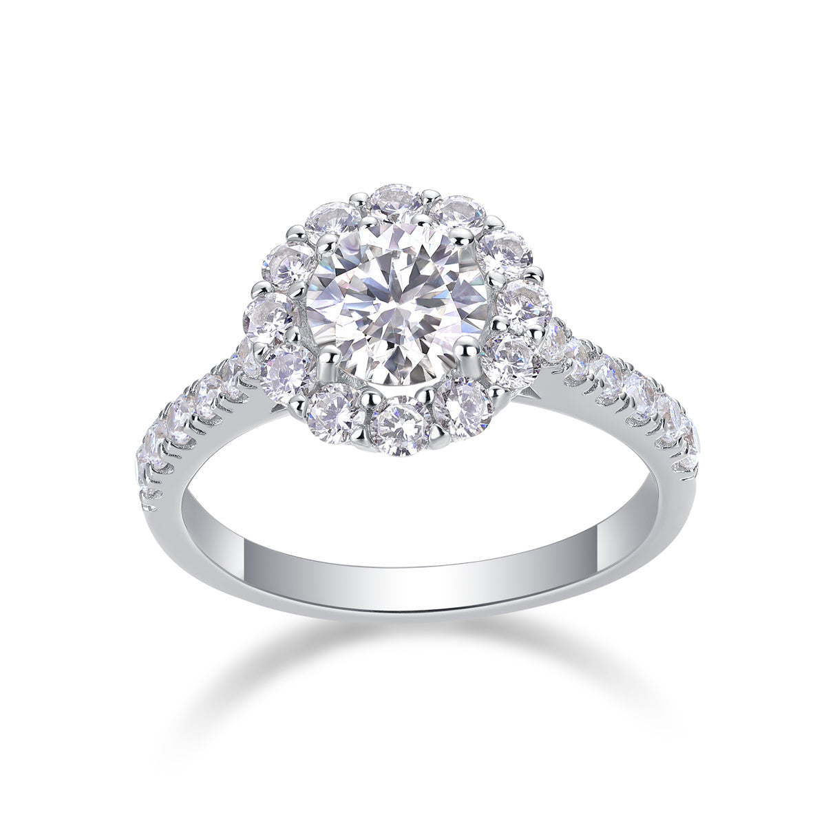 Luxe Divine Collection ~ Moissanite Silver Ring