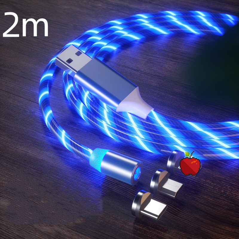 Luxe Divine Collection ~ Magnetic Charging Cable Streamer Fast Charging Cable Lighting, in Micro, USB Cable, LED, Magnet Charger Type-C Cable