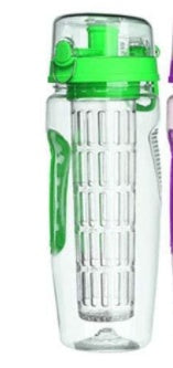 Luxe Divine Collection ~ 1000ml Water Fruit Bottle, BPA Free, Fruit Infuser, Juice Shaker
