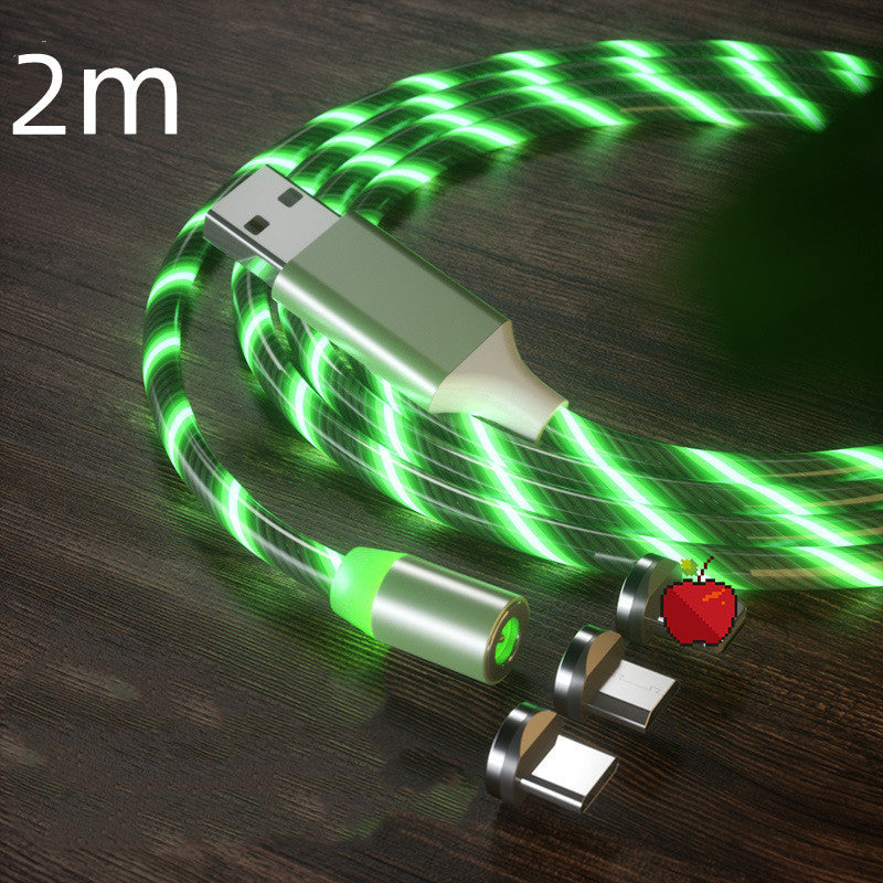 Luxe Divine Collection ~ Magnetic Charging Cable Streamer Fast Charging Cable Lighting, in Micro, USB Cable, LED, Magnet Charger Type-C Cable