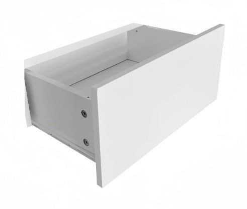 Luxe Divine Collection ~ Extended Desktop Vanity with 10 Drawers Chest Of Drawer Without Handle White