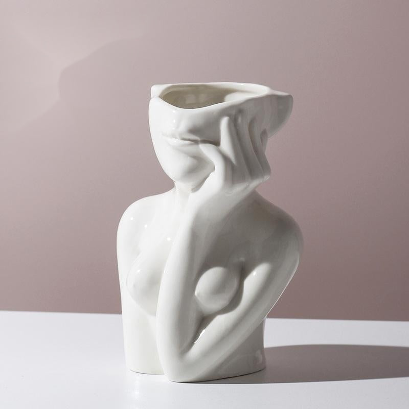 Luxe Divine Collection ~ Human Body Shape Ceramic Vases Minimalist