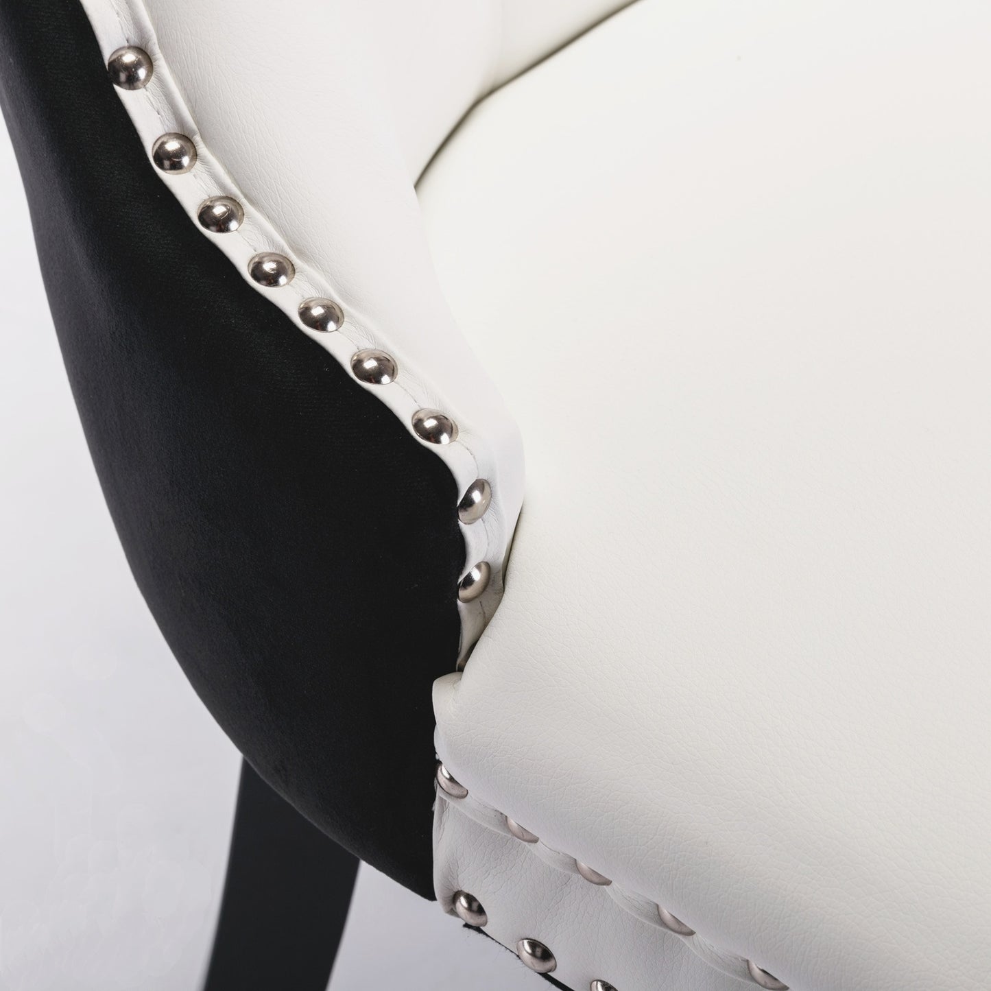 Luxe Divine Collection ~ Modern Tufted Solid Wood PU Velvet Chair