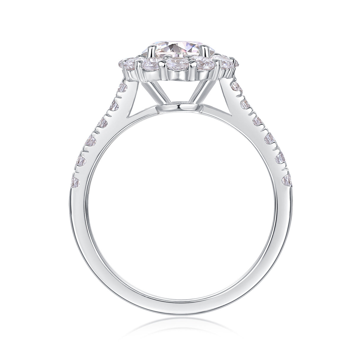 Luxe Divine Collection ~ Moissanite Silver Ring