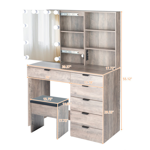 Luxe Divine Collection ~ Vanity Retro Dray Dressing Table Set