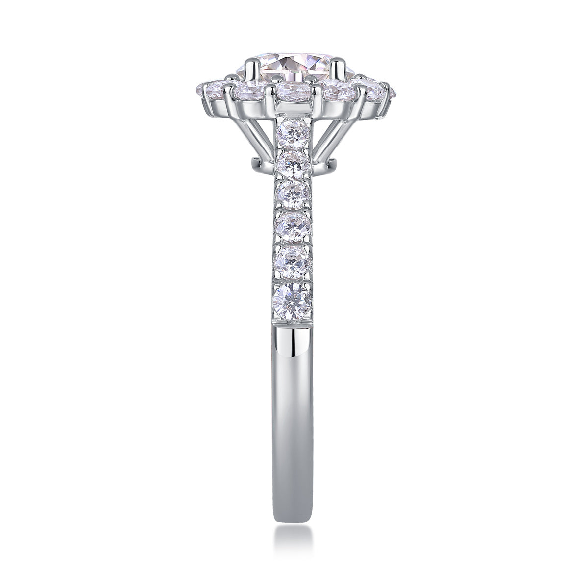 Luxe Divine Collection ~ Moissanite Silver Ring