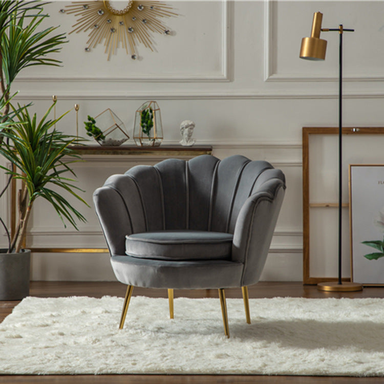 Luxe Divine Collection ~ Nordic Single Lazy Shell Design Sofa Chair
