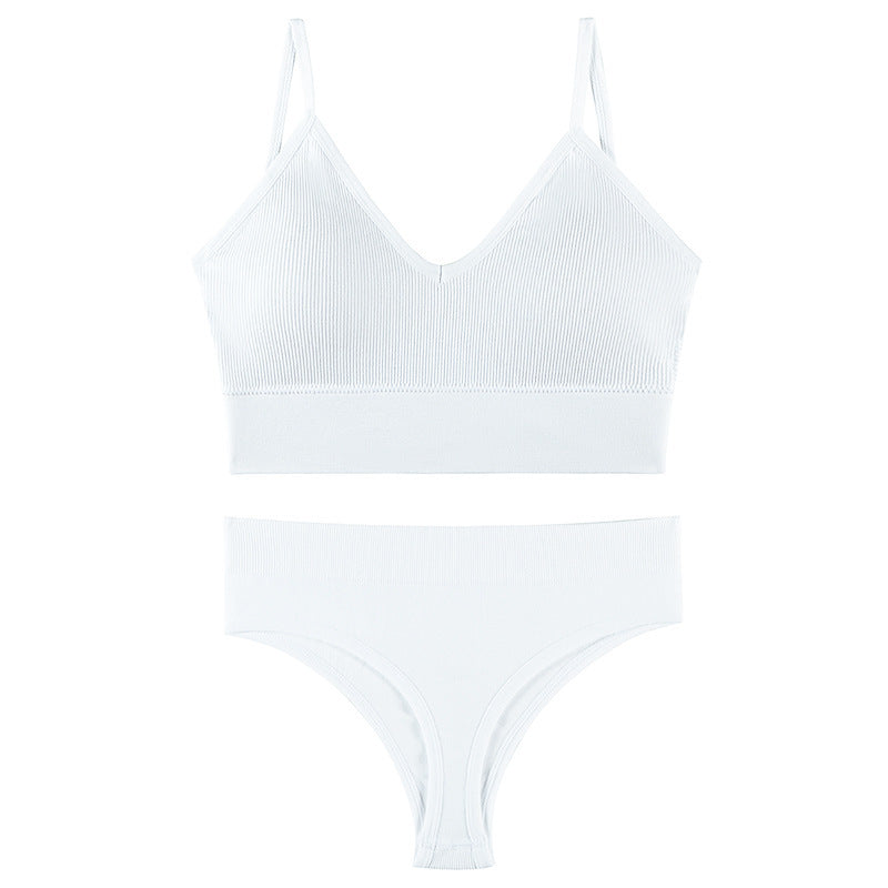 Luxe Divine Collection ~ Wireless Sports Triangle Cup Bra Set
