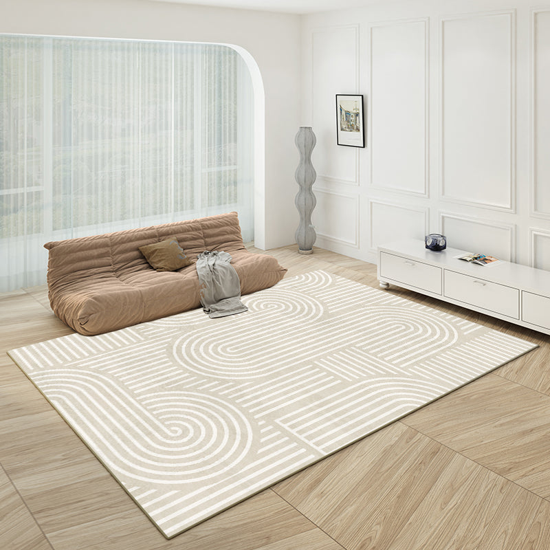Luxe Divine Collection ~ Luxury Household Simple Cream Style Rug/Carpet, Multiple Designs
