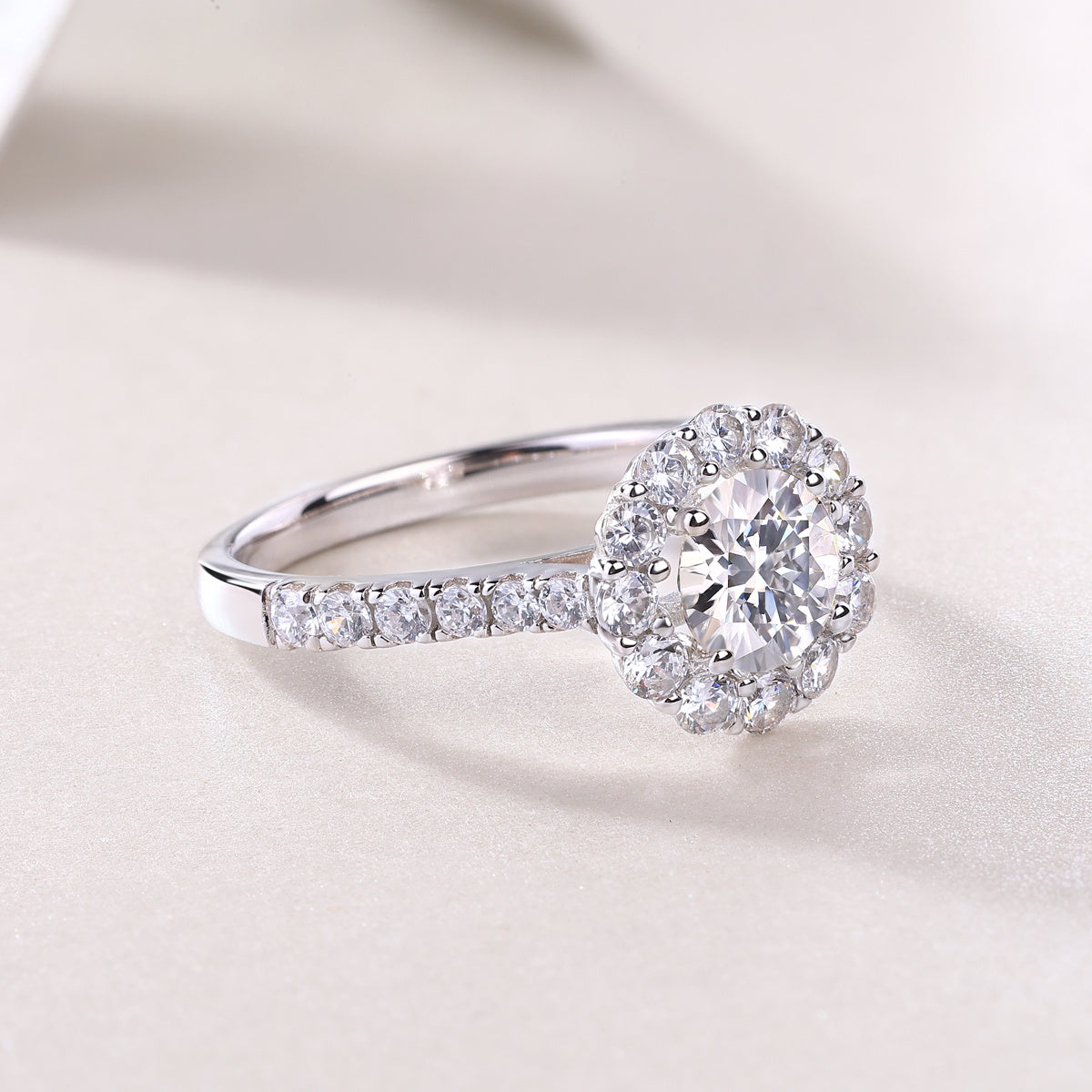 Luxe Divine Collection ~ Moissanite Silver Ring